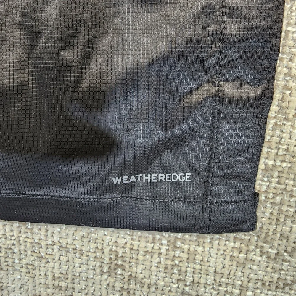 Eddie Bauer Cloud Cap Rain Pant Mens XLT Black Zip Pockets Adjustable Cuffs NWT
